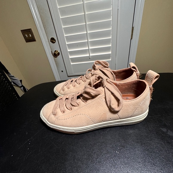 Coach pink size 5B nubuck low top sneakers - Picture 3 of 11